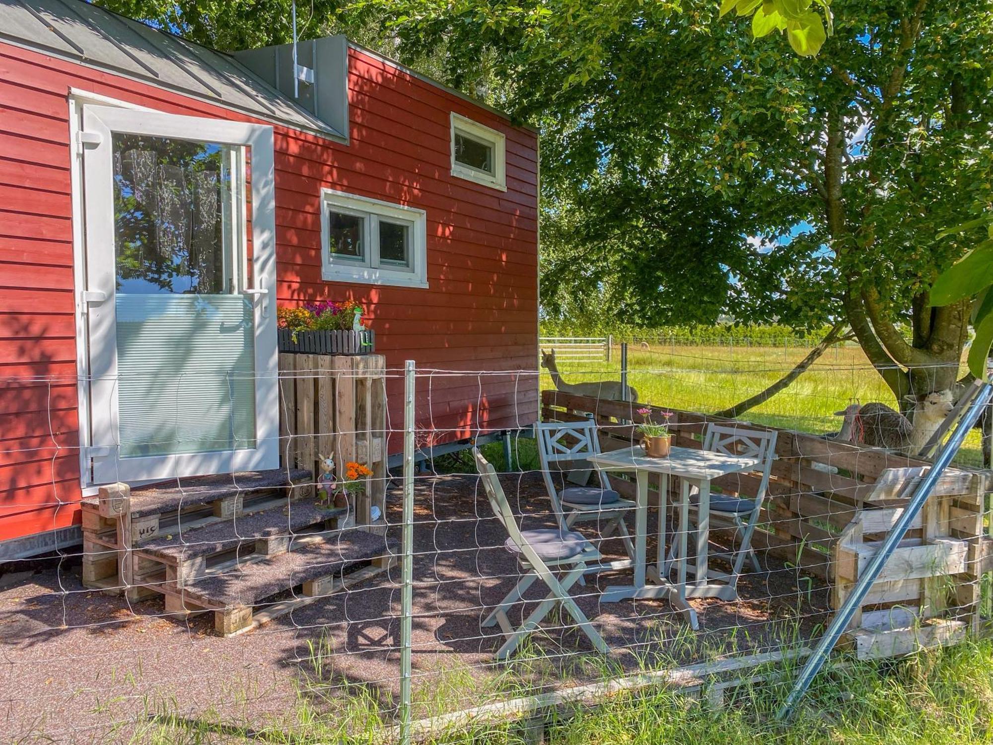 Tiny House Auf Der Alpaka Farm Villa Rubkow Exterior photo